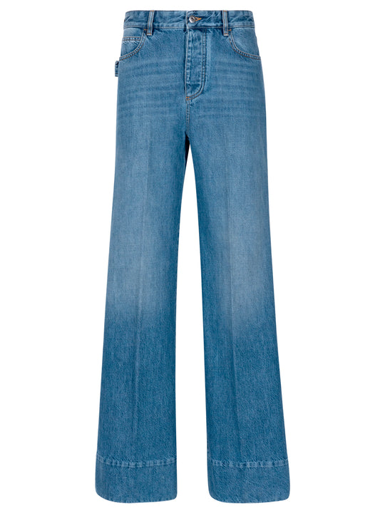 Vintage Indigo Wide Leg Jeans