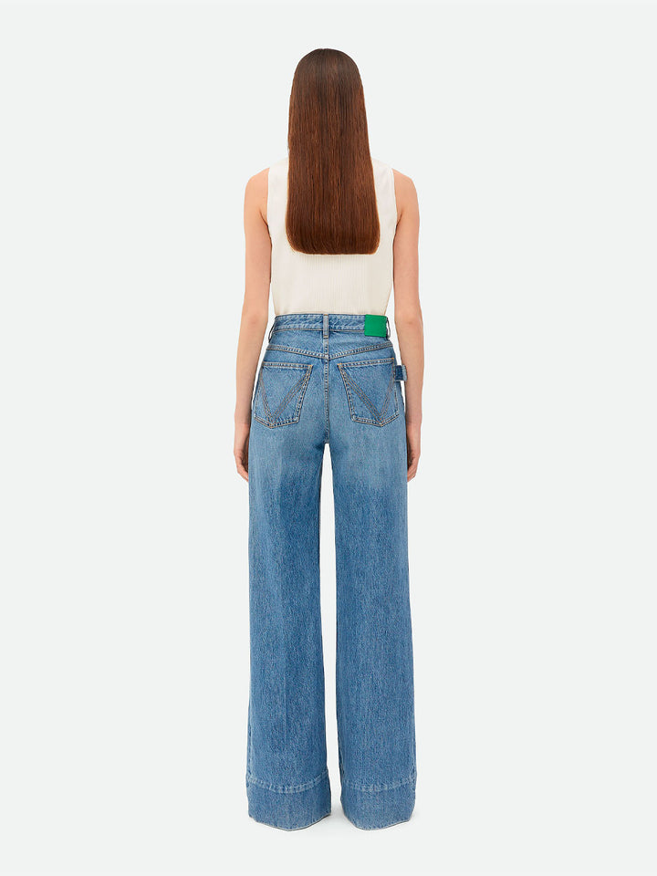 Bottega Veneta Wide leg - Blue | 625cb750015de96cffb7e4ccd1b9f6785088b789