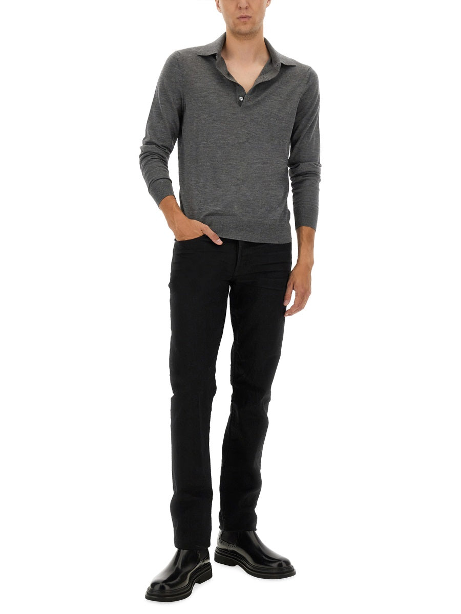 Tom Ford Polo - Grey | f0f8bdf25ff227332c7e2bf2552d3f30b106d2c3
