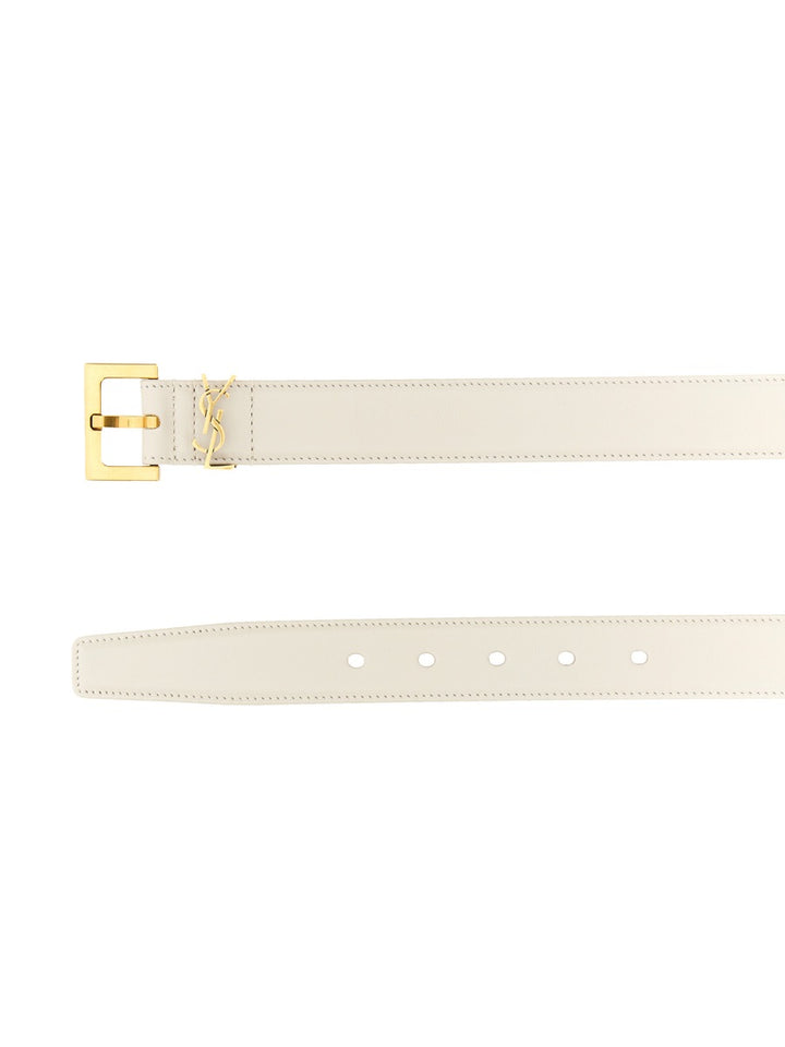 Saint Laurent Belts - White | Wanan Luxury