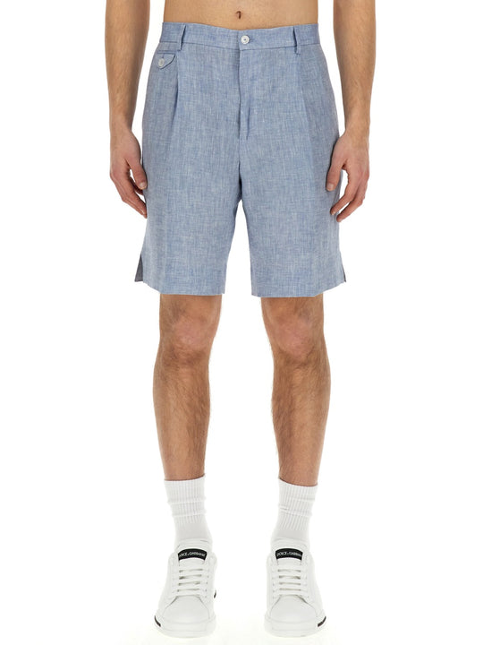 Linen Bermuda Shorts