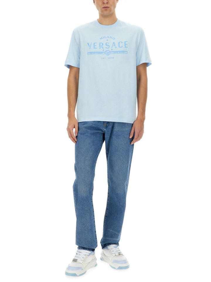 Versace T shirts - Azure | b41f33f8d36ae3f6101e7154855a33b6bf6fe0b1