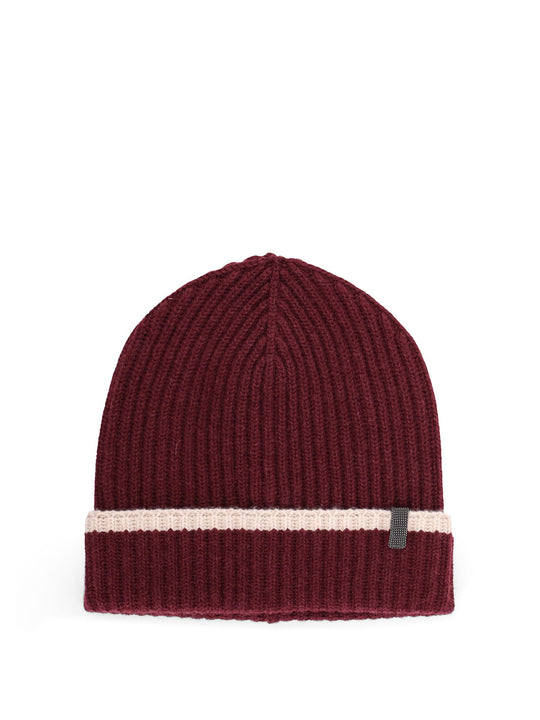 Cashmere Hat With Monili Detail