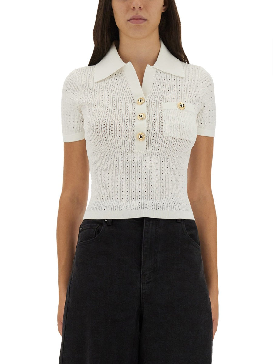Self-Portrait Tops - White | Wanan Luxury