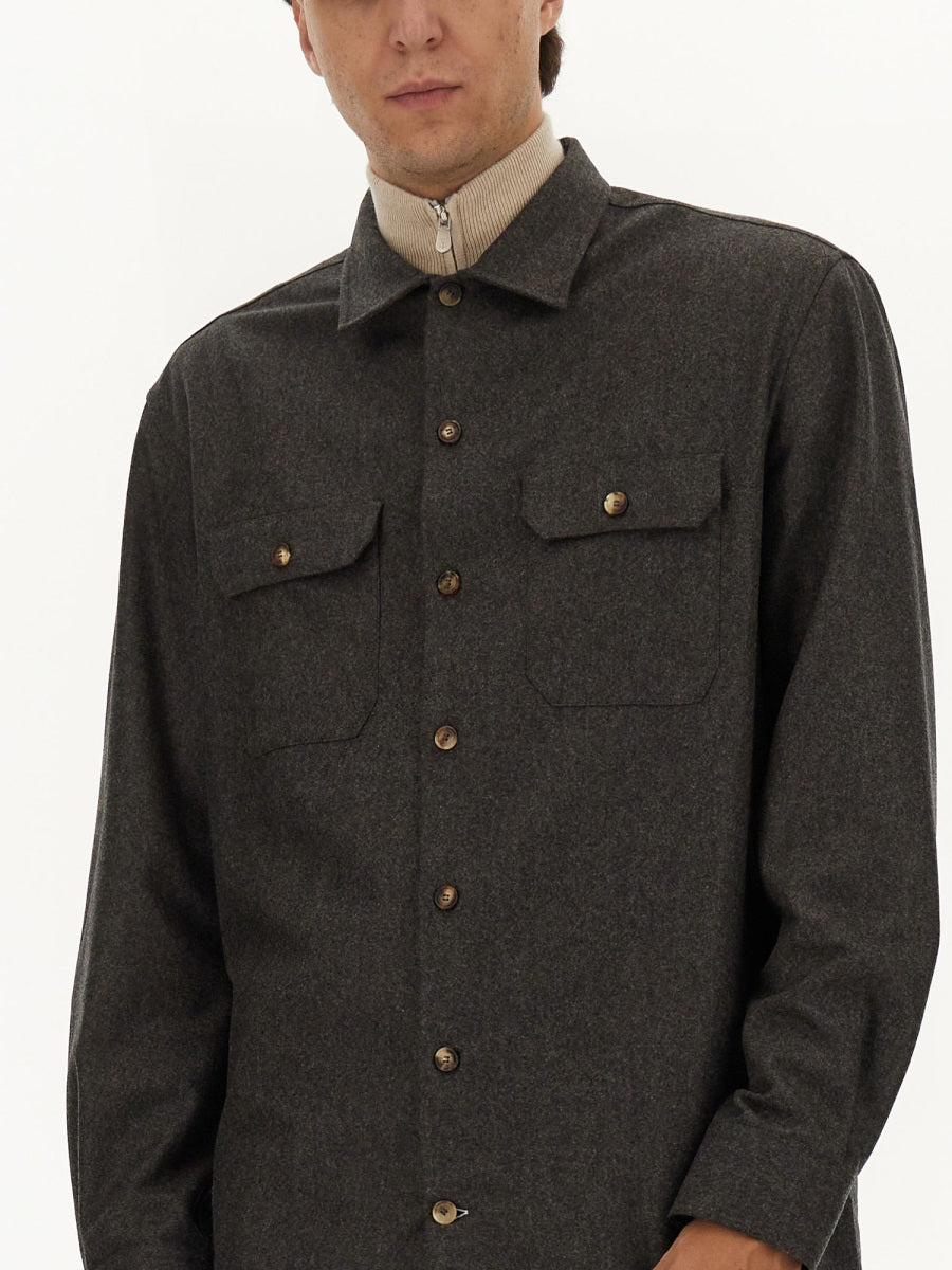 Brunello Cucinelli Shirts - Brown | Wanan Luxury