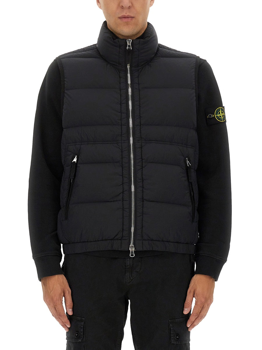 Stone Island Gilet - Black | Wanan Luxury