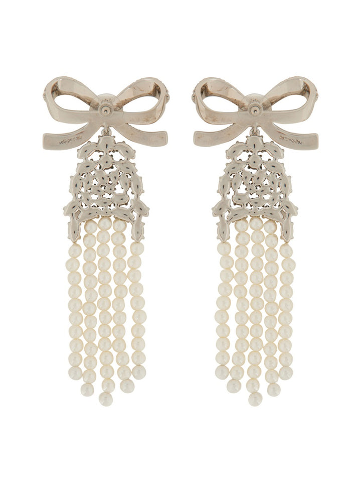 Self-Portrait Earrings - Silver | Wanan Luxury