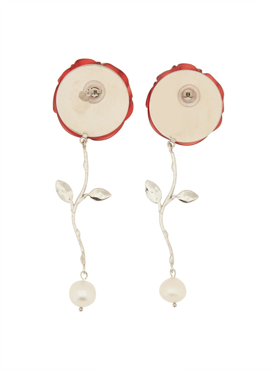 Magda Butrym Earrings - Red | Wanan Luxury