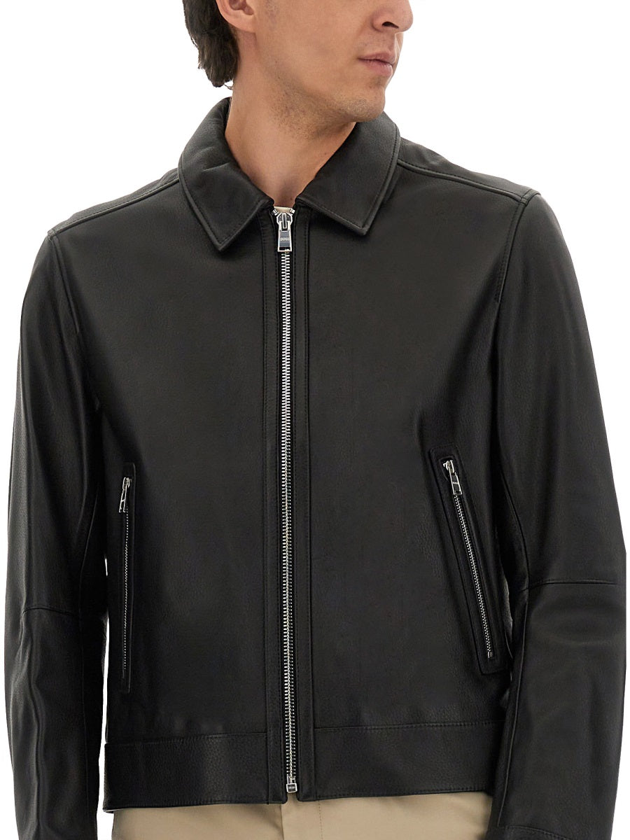 Boss Leather Jackets - Black | Wanan Luxury