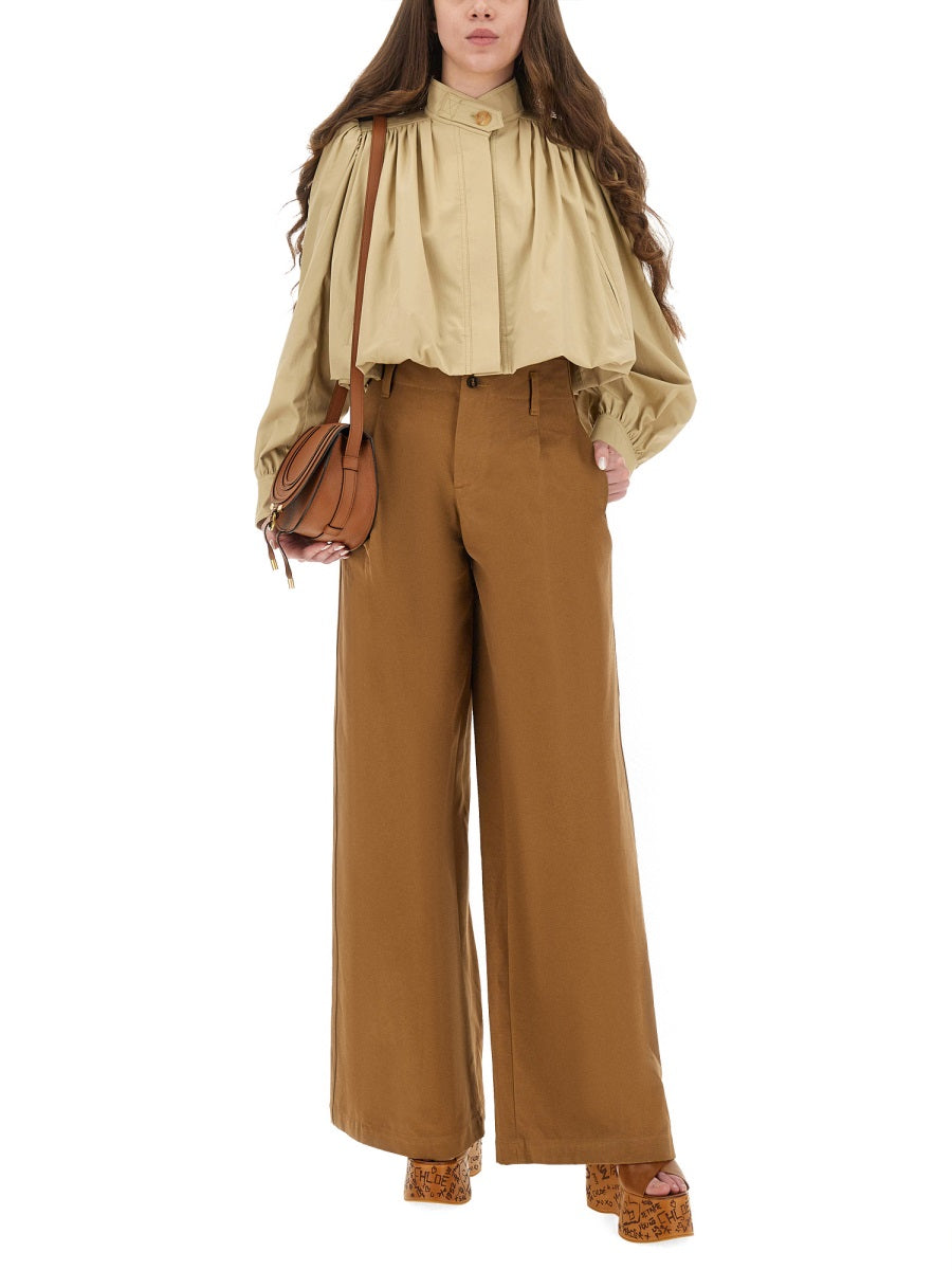 CHLOÉ Pants - Brown | Wanan Luxury