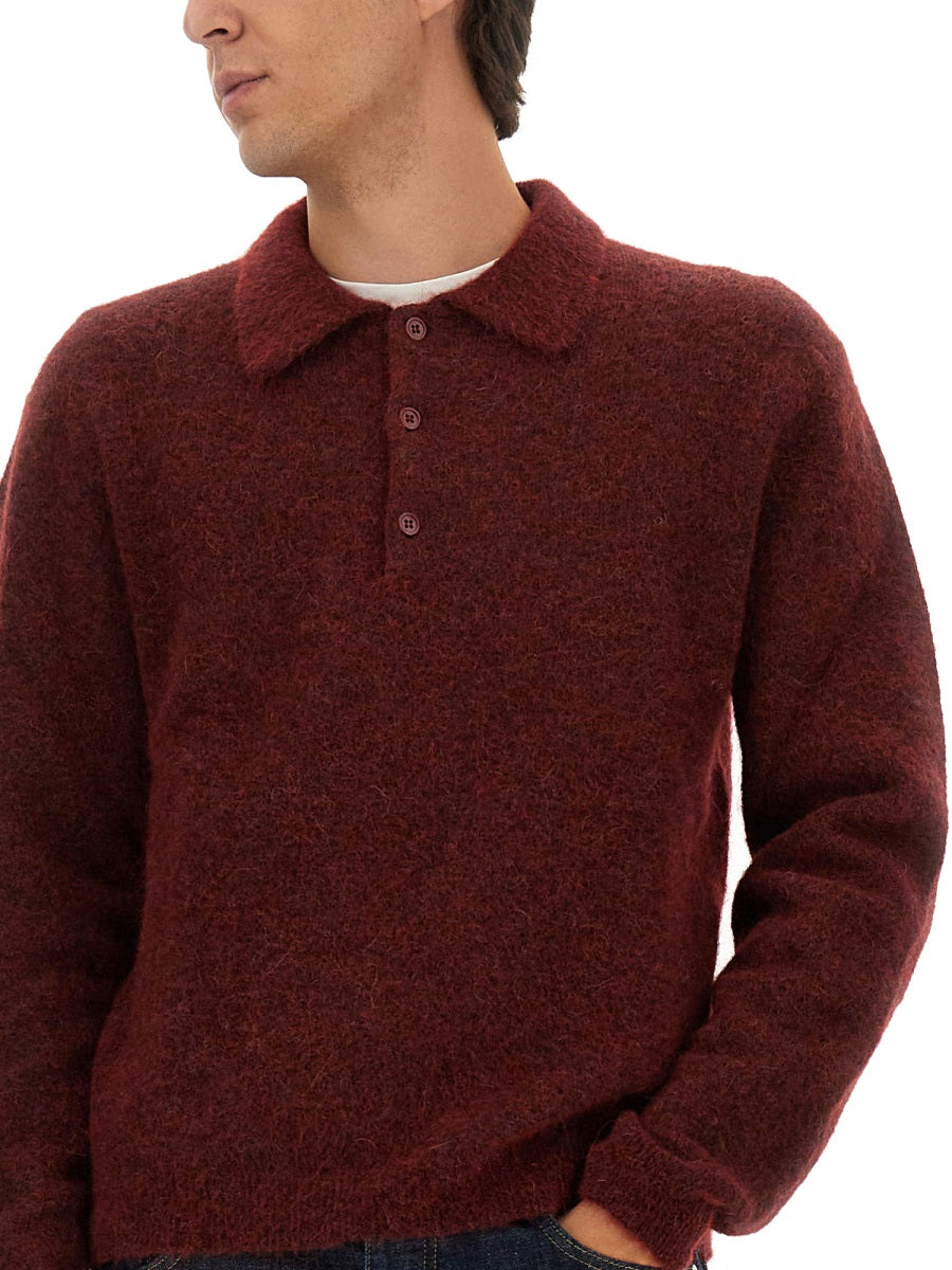 Sunflower Polo - Burgundy | Wanan Luxury