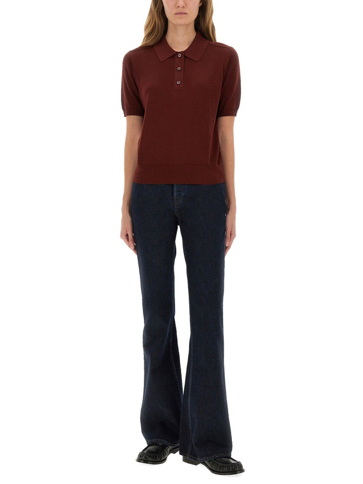 Burberry Tops - Burgundy | Wanan Luxury