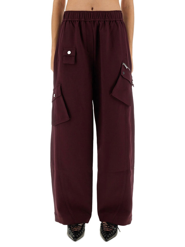 Ganni Pants - Burgundy | Wanan Luxury