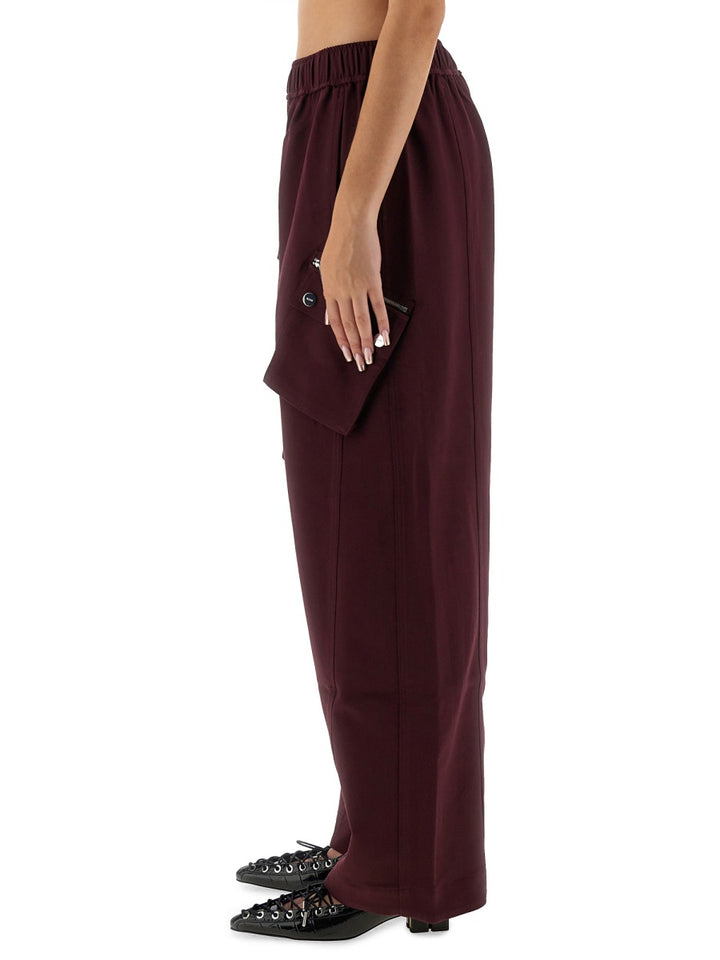 Ganni Pants - Burgundy | Wanan Luxury