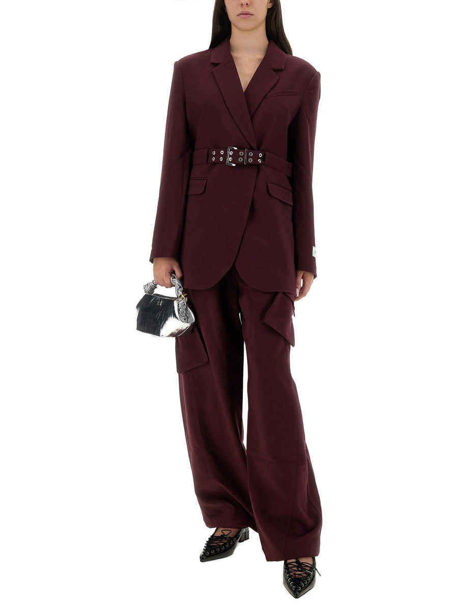 Ganni Jackets - Burgundy | Wanan Luxury