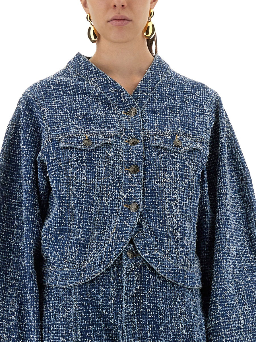 Rotate Birger Christensen Jackets - Blue | Wanan Luxury