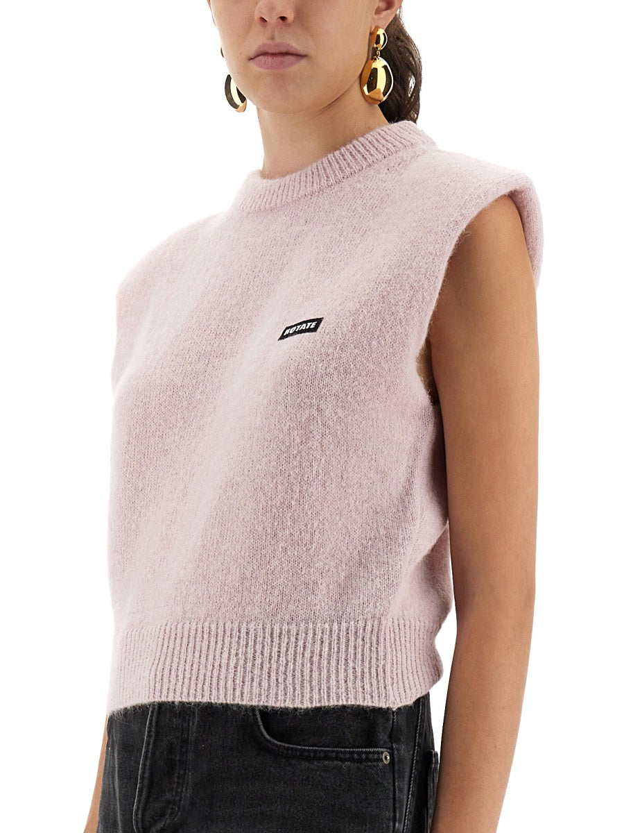 Rotate Birger Christensen Gilet - Neutral | Wanan Luxury