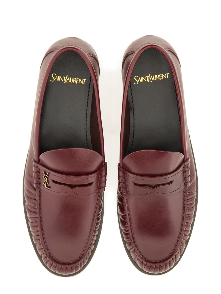 Saint Laurent Loafers - Burgundy | Wanan Luxury