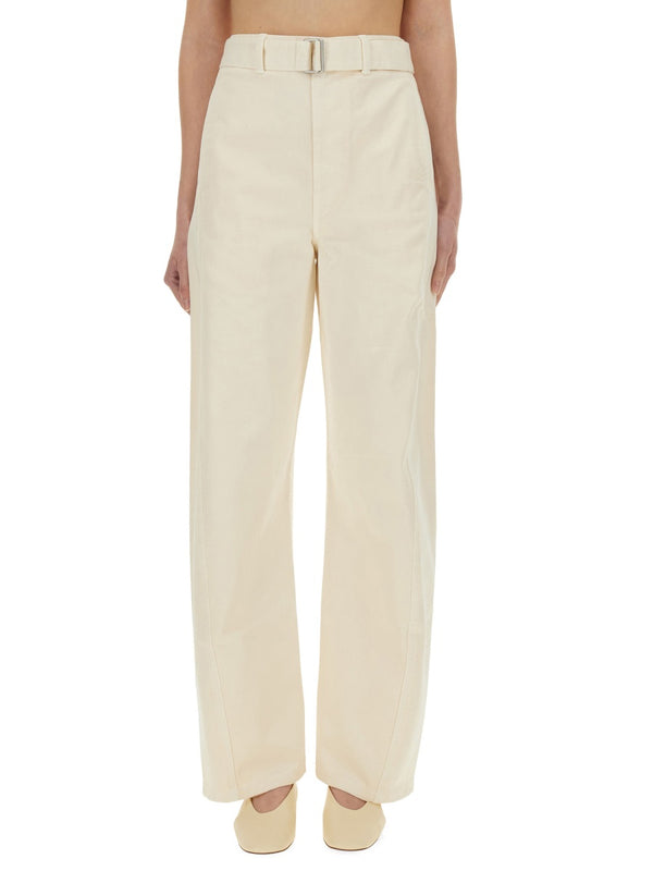 Pants With "Twisted" Belt