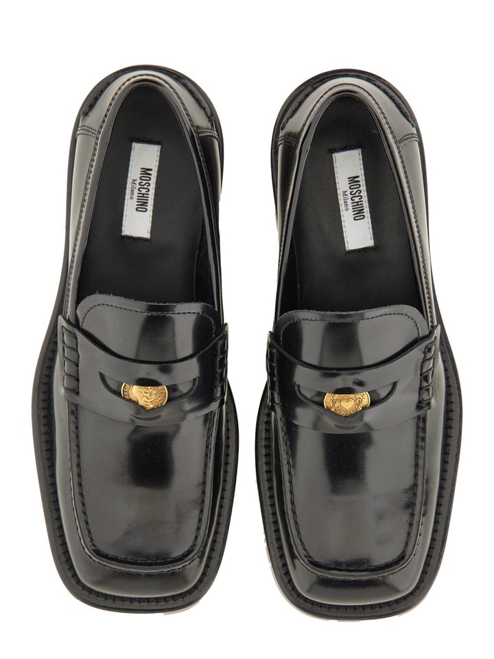 Moschino Loafers - Black | Wanan Luxury