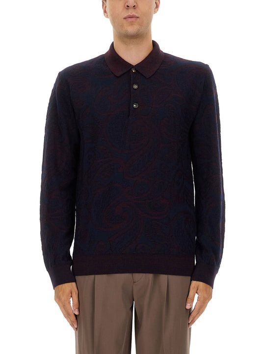 Long-Sleeved Polo Shirt