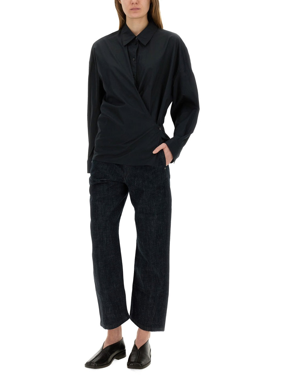 Lemaire Shirts - Black | Wanan Luxury