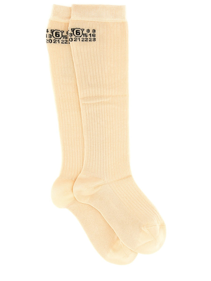 MM6 Maison Margiela Socks - Beige | Wanan Luxury