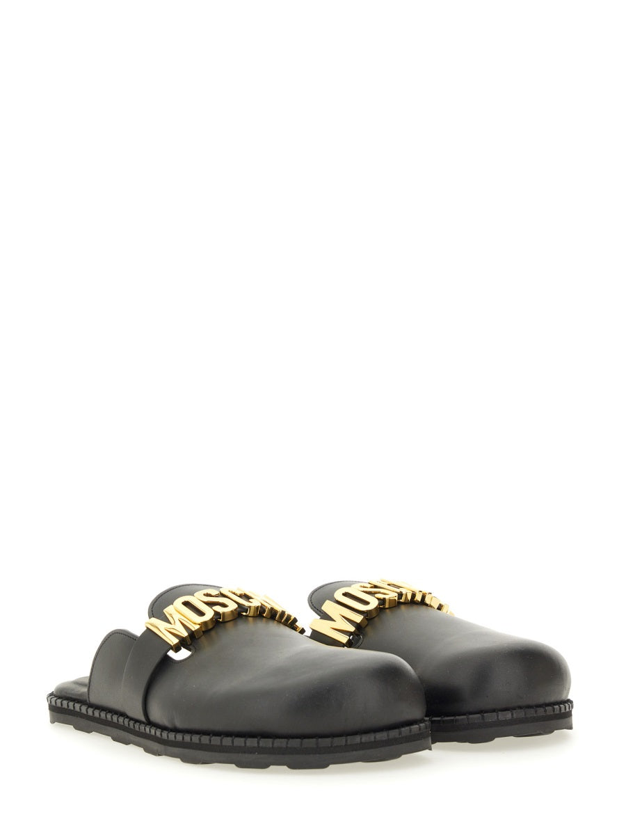 Moschino Flat Shoes - Black | Wanan Luxury