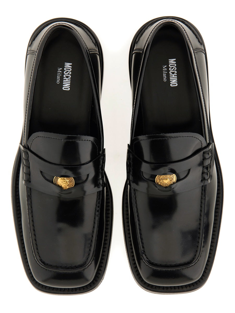 Moschino Loafers - Black | Wanan Luxury