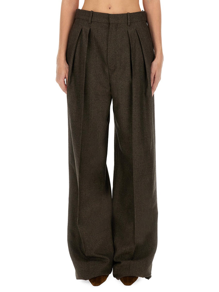 Saint Laurent Pants - Brown | Wanan Luxury