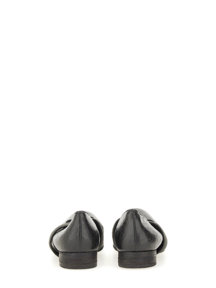 Uma Wang Flat Shoes - Black | Wanan Luxury