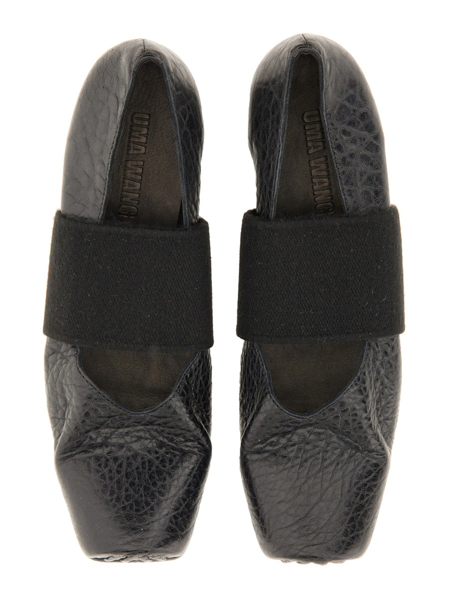 Uma Wang Flat Shoes - Black | Wanan Luxury