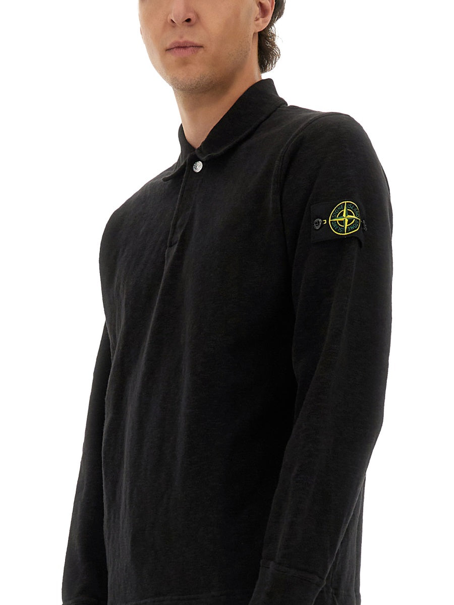 Stone Island Polo - Black | Wanan Luxury