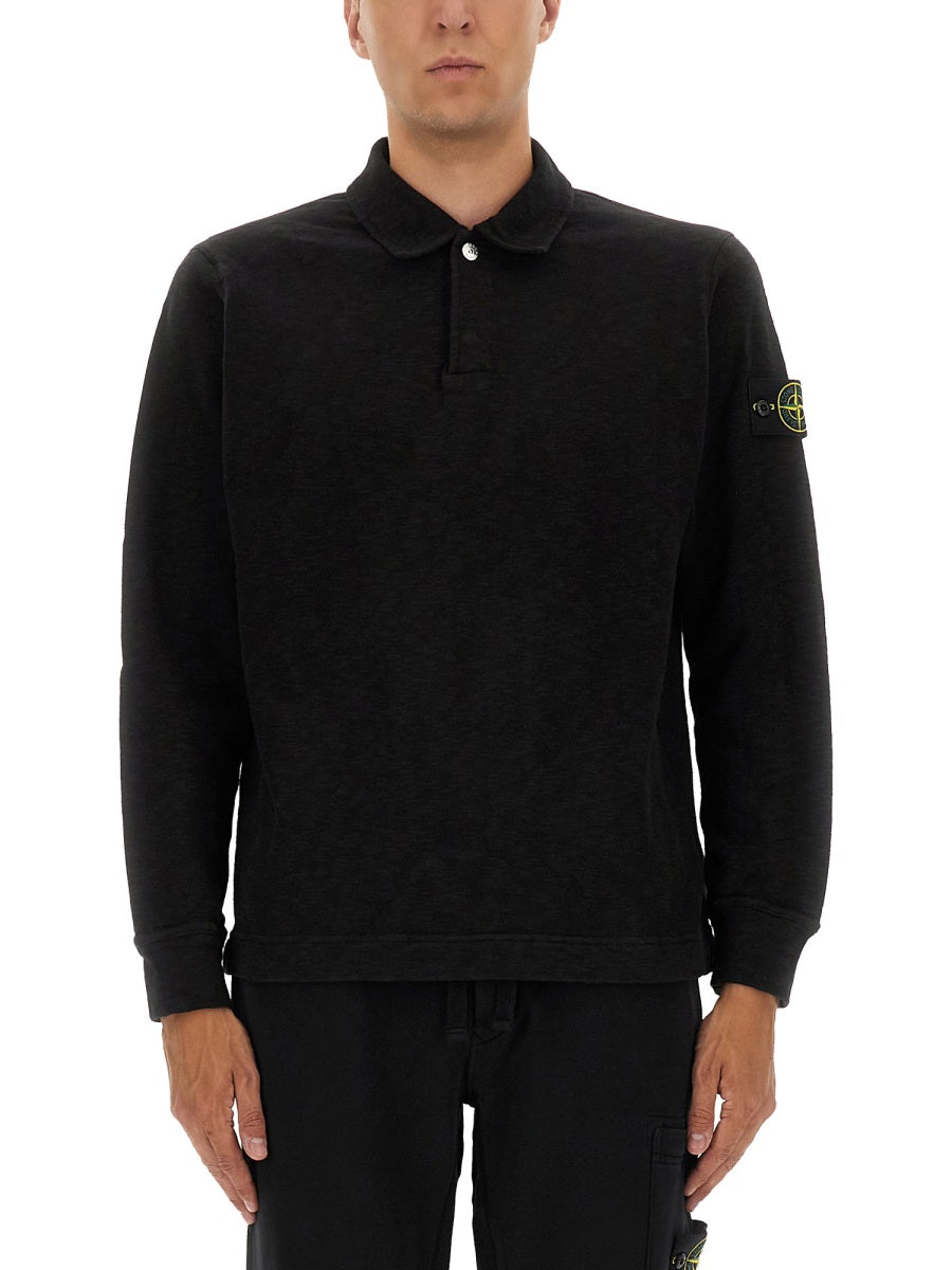 Stone Island Polo - Black | Wanan Luxury