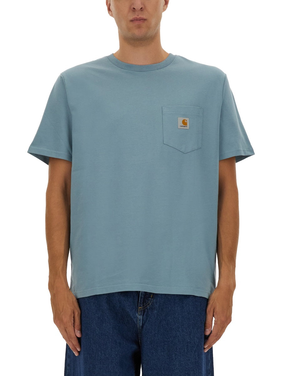Carhartt Wip T shirts - Light Blue | Wanan Luxury