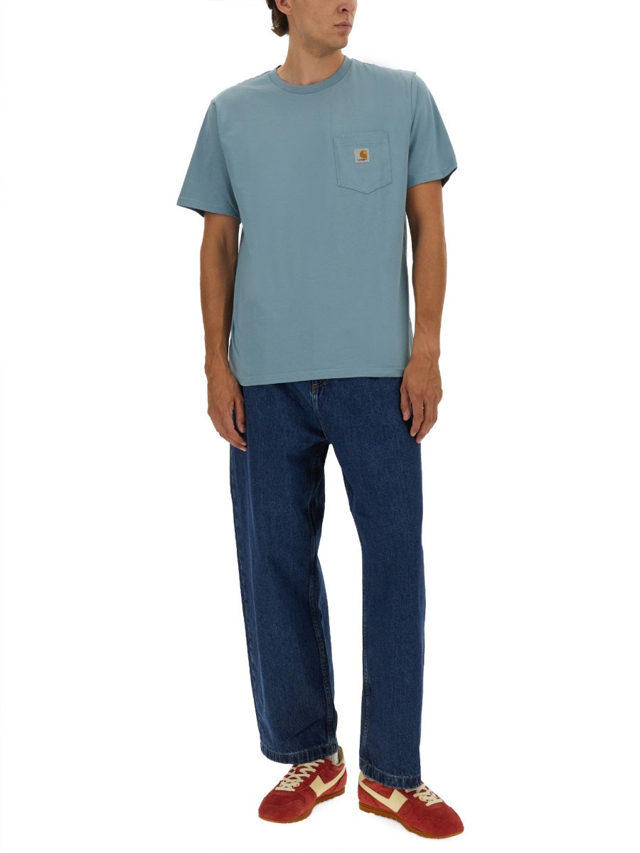 Carhartt Wip T shirts - Light Blue | Wanan Luxury