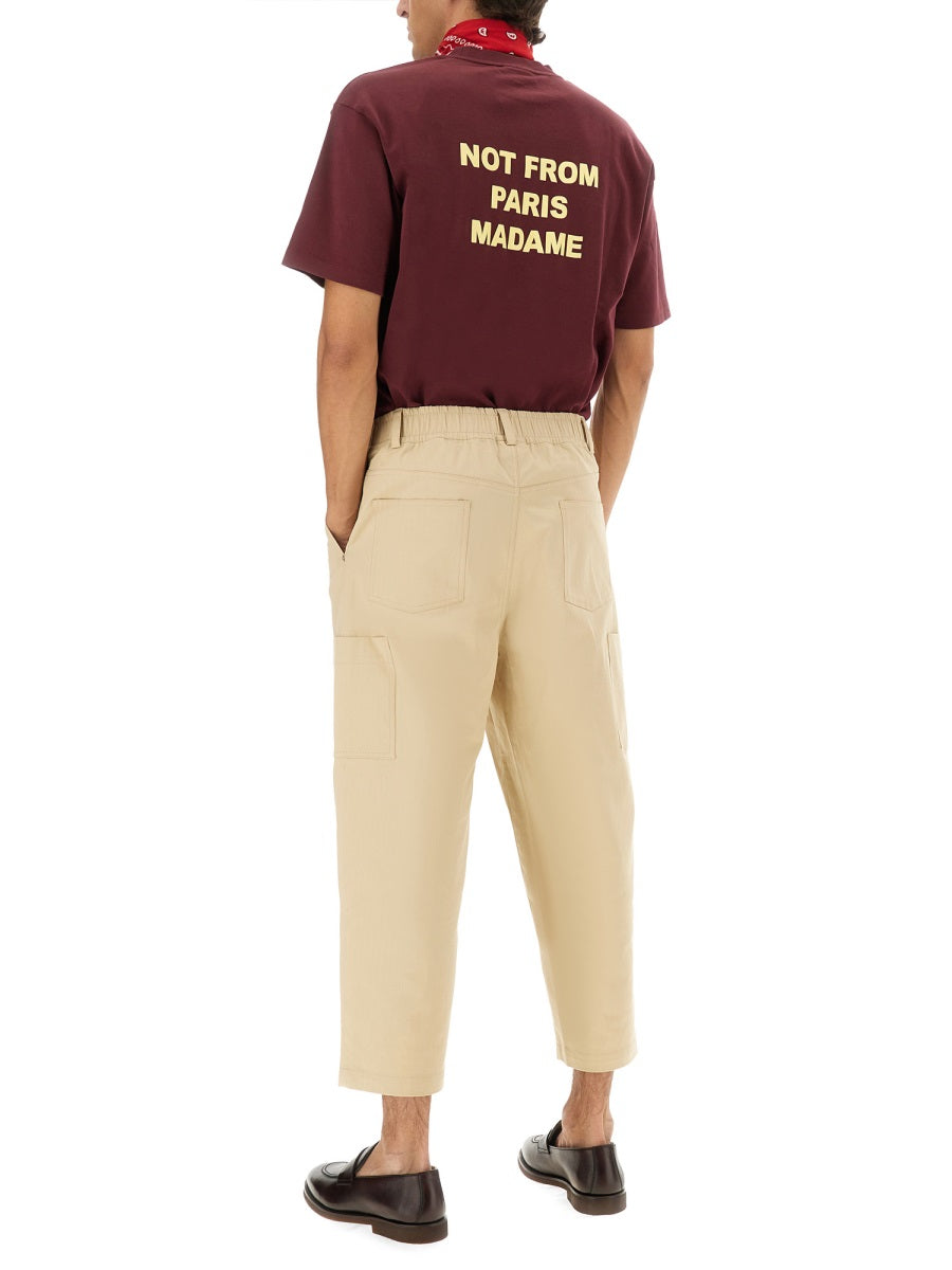 Drôle De Monsieur T shirts - Burgundy | Wanan Luxury