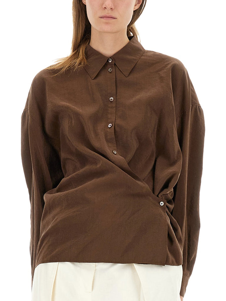 Lemaire Shirts - Brown | Wanan Luxury