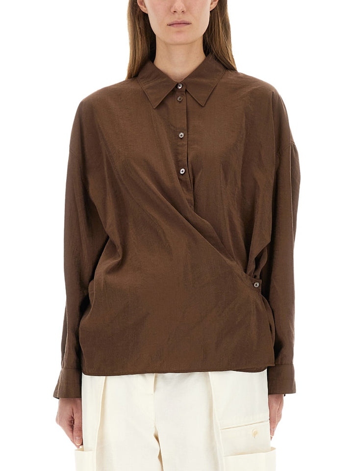 Lemaire Shirts - Brown | Wanan Luxury