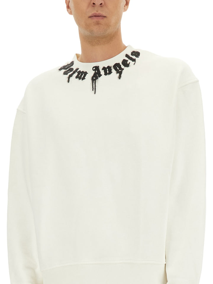 Palm Angels Sweatshirts - White | Wanan Luxury