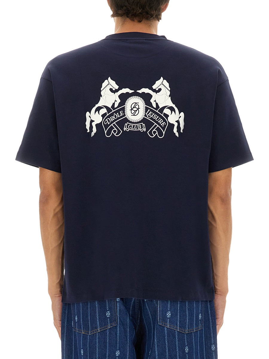Drôle De Monsieur T shirts - Blue | Wanan Luxury