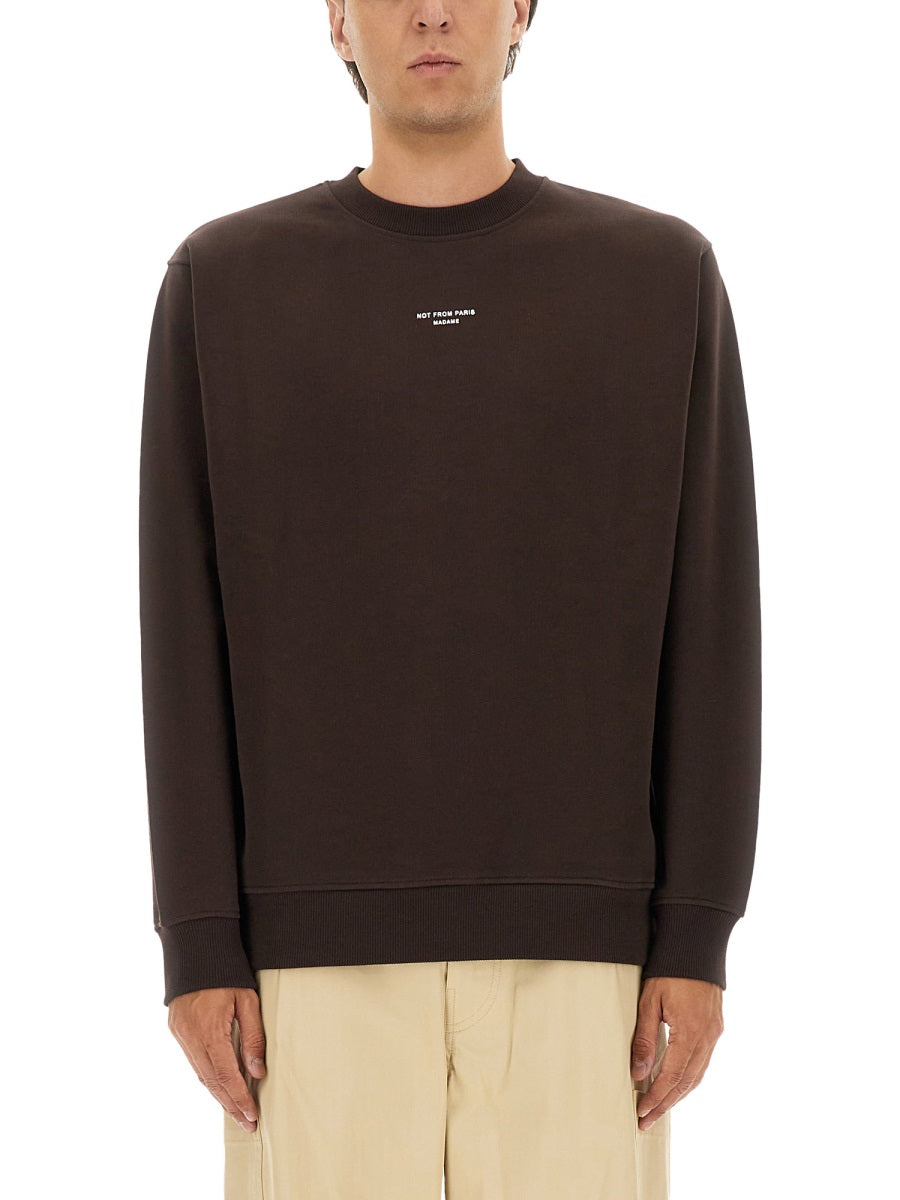 Drôle De Monsieur Sweatshirts - Brown | Wanan Luxury