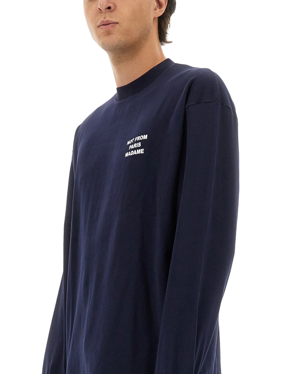 Drôle De Monsieur T shirts - Blue | Wanan Luxury