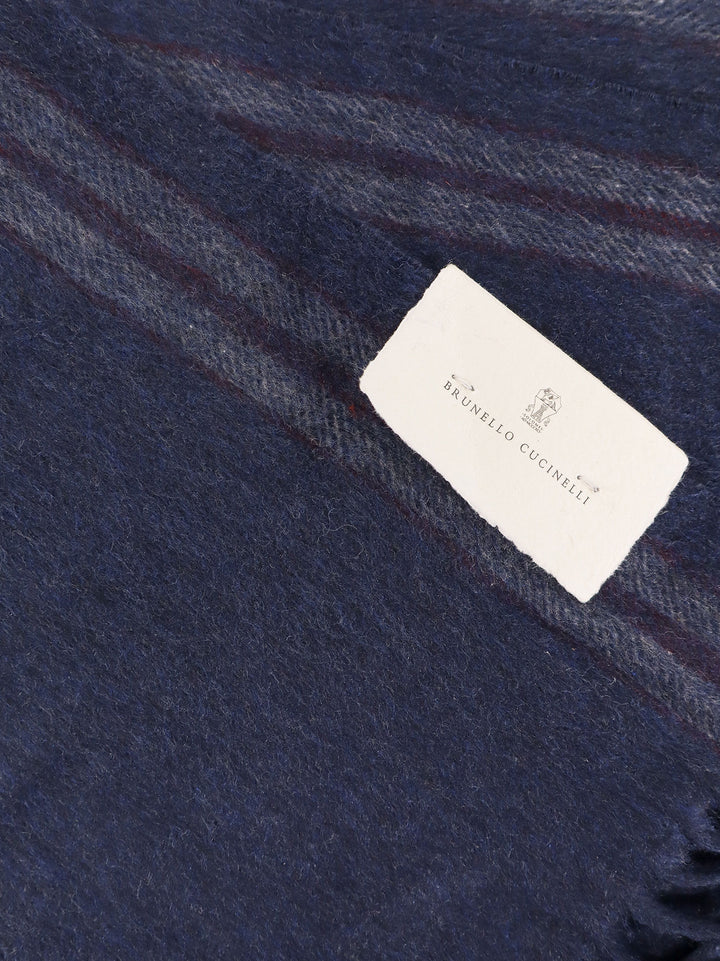 Brunello Cucinelli Scarfs - BLU RUBINO | 15a8229e0dd9224e70601d5ead4884bfea8260d1