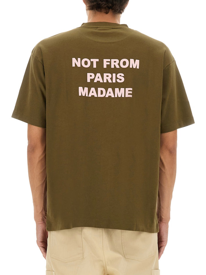 Drôle De Monsieur T shirts - Brown | Wanan Luxury