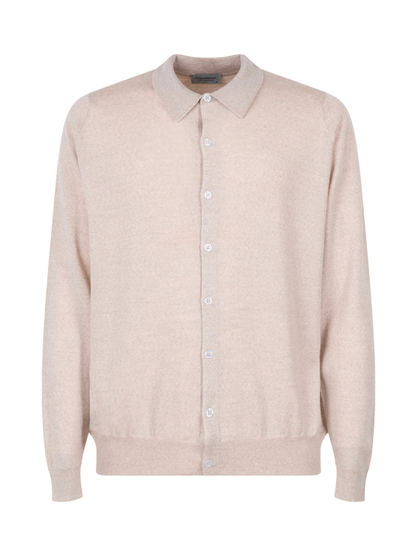 Extrafine Polo Cardigan