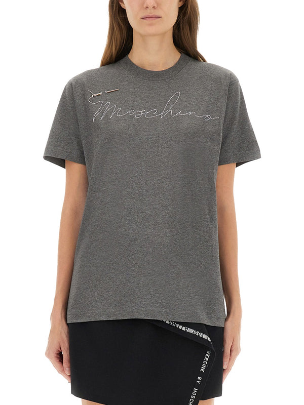 T-Shirt With Embroidered Logo