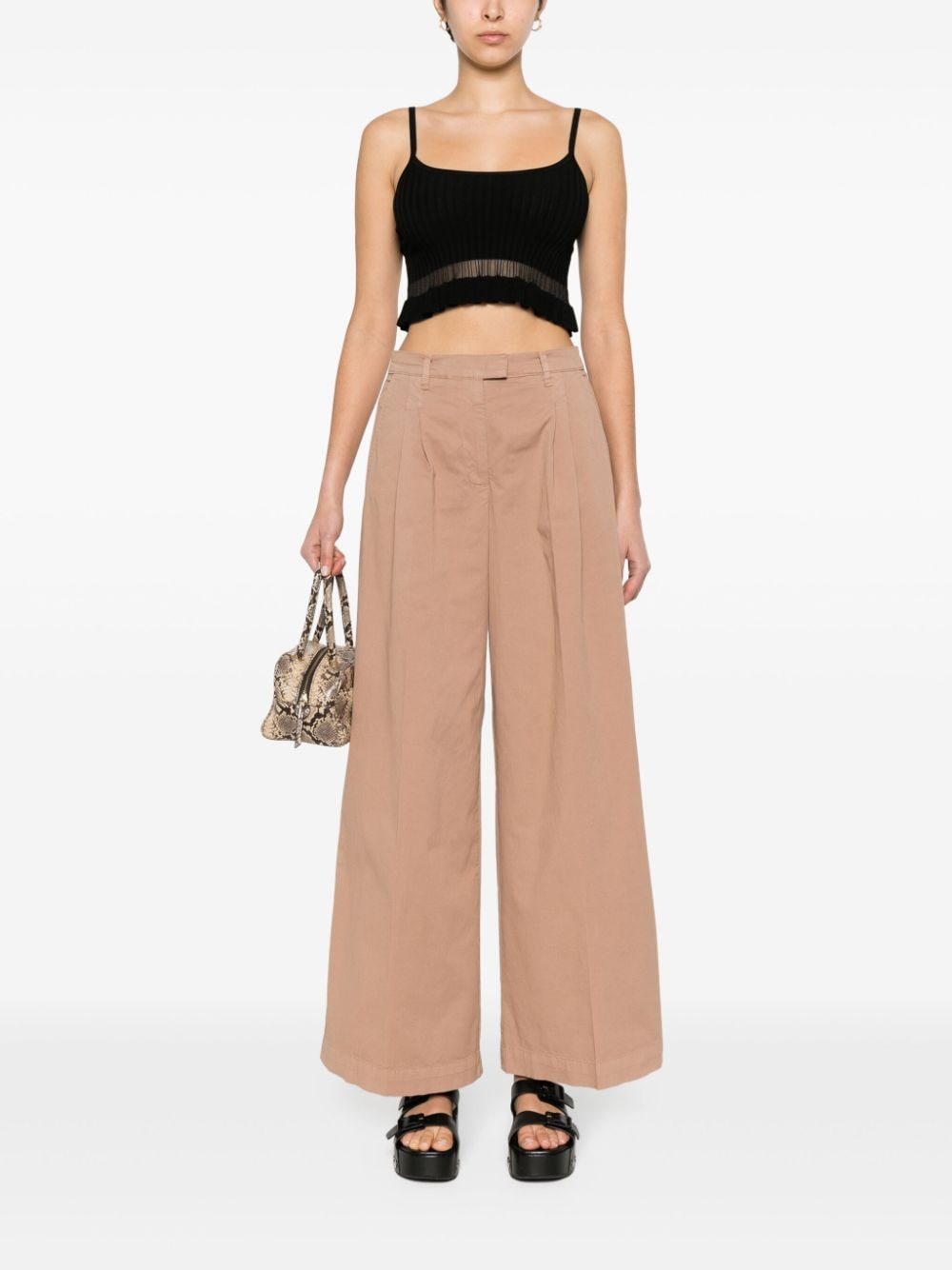 Pinko Trousers - Brown | b69ccd983ce889fbb437d064499984951d5968f2