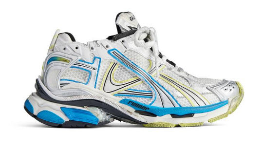 Flat Shoes White/Yellow/Blue