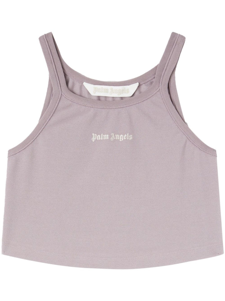 Palm Angels Top - Lilac/off white | e983e8c3b4ce7d625cba2ed5b184adf8e24b3605